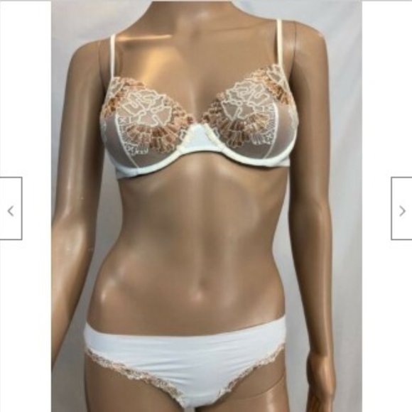 NWT La Perla Womens Lingerie Set Bra 32 C panty M